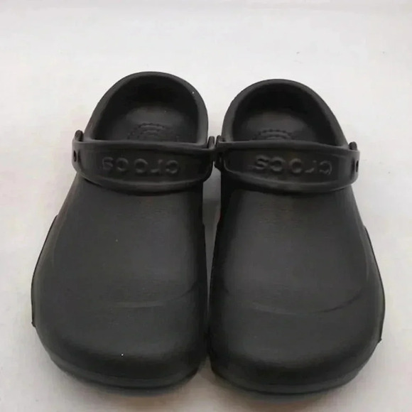 Black Crocs Bistro Slip Resistant Work Shoes W8 M6 - Picture 4 of 6